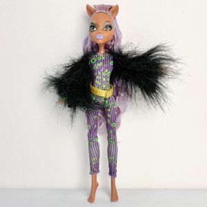 Monster High Clawdeen Wolf Ghouls Rule Halloween 2012 Curly Mohawk Fuzzy Jacket